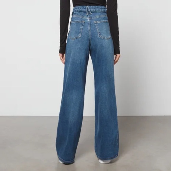 Good American Good Skate Wide-Leg Denim Jeans NWT - Picture 2 of 8